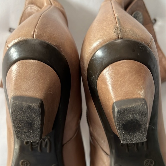 Eric Michael Web Shoemakers Tan Leather SoHo Booties - Picture 6 of 11